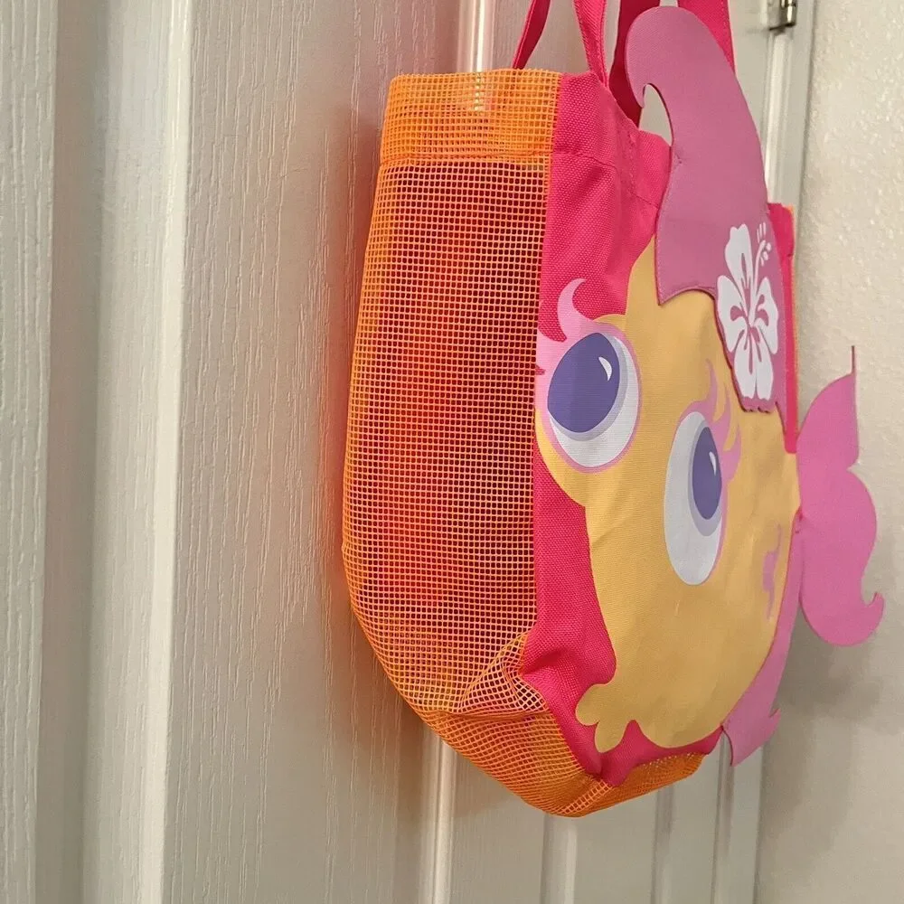 Old Navy Kids Fish Beach Swim Bag Pink Orange Tropical NWT
